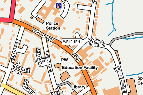 WR10 1EH map - OS OpenMap – Local (Ordnance Survey)