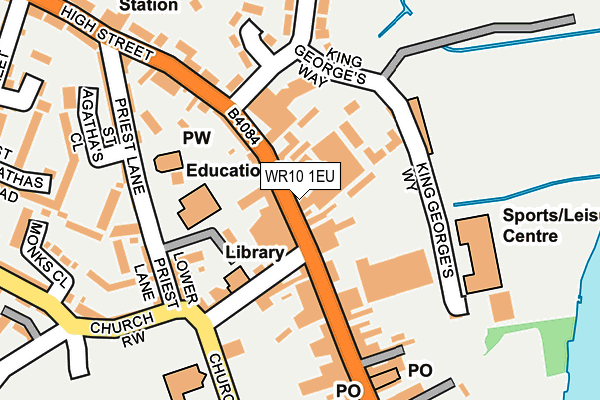 WR10 1EU map - OS OpenMap – Local (Ordnance Survey)