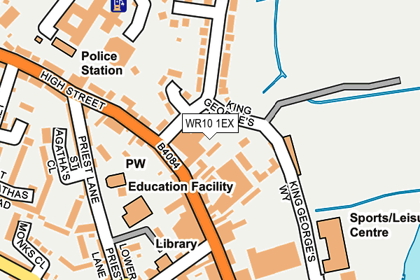 WR10 1EX map - OS OpenMap – Local (Ordnance Survey)