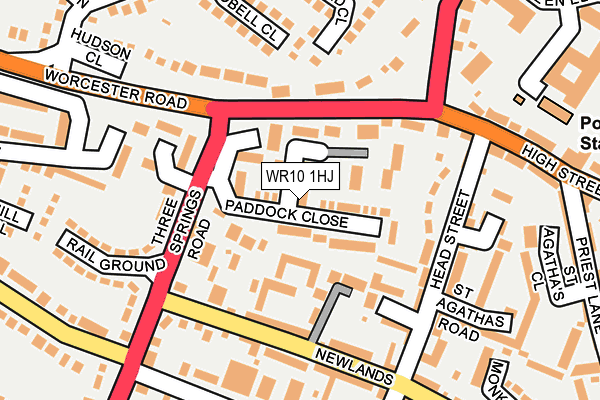 WR10 1HJ map - OS OpenMap – Local (Ordnance Survey)