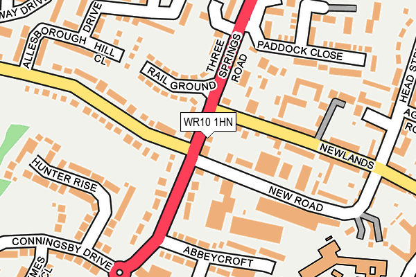 WR10 1HN map - OS OpenMap – Local (Ordnance Survey)