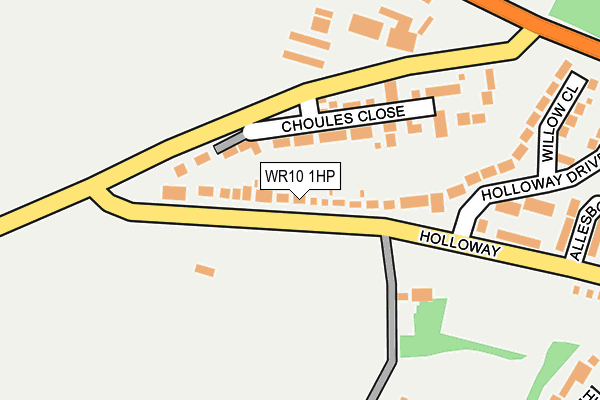 WR10 1HP map - OS OpenMap – Local (Ordnance Survey)