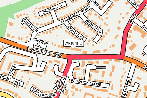 WR10 1HQ map - OS OpenMap – Local (Ordnance Survey)