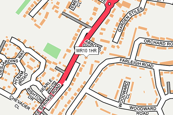 WR10 1HR map - OS OpenMap – Local (Ordnance Survey)