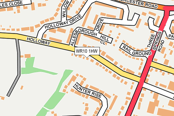WR10 1HW map - OS OpenMap – Local (Ordnance Survey)