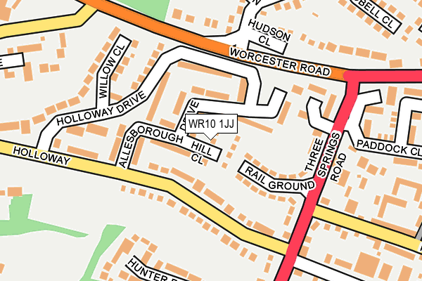 WR10 1JJ map - OS OpenMap – Local (Ordnance Survey)