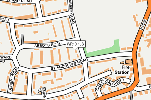 WR10 1JS map - OS OpenMap – Local (Ordnance Survey)