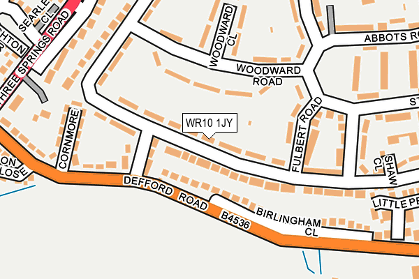 WR10 1JY map - OS OpenMap – Local (Ordnance Survey)