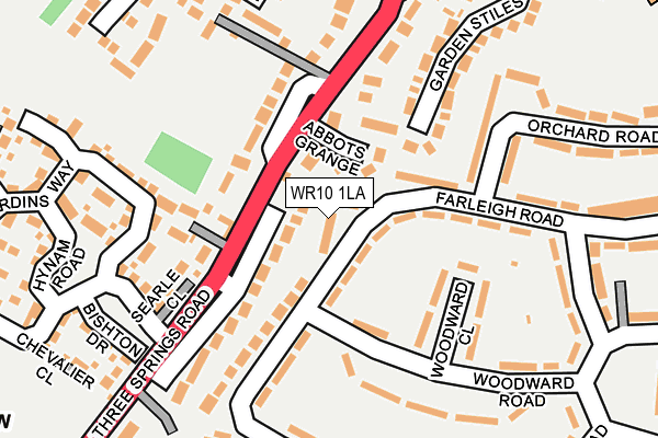 WR10 1LA map - OS OpenMap – Local (Ordnance Survey)