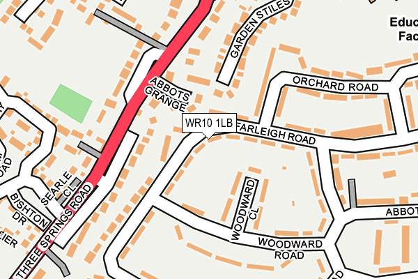 WR10 1LB map - OS OpenMap – Local (Ordnance Survey)