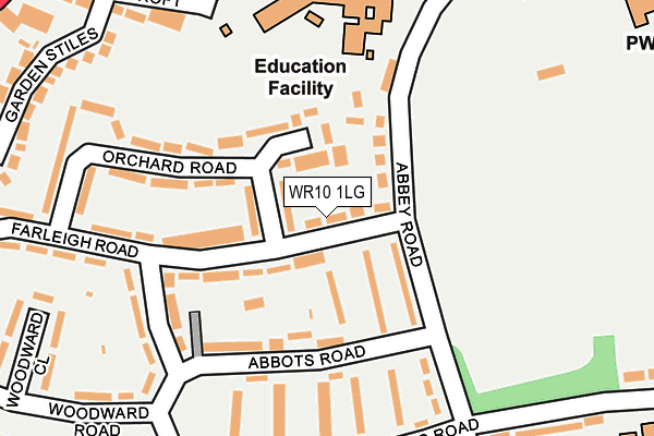 WR10 1LG map - OS OpenMap – Local (Ordnance Survey)