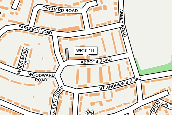 WR10 1LL map - OS OpenMap – Local (Ordnance Survey)