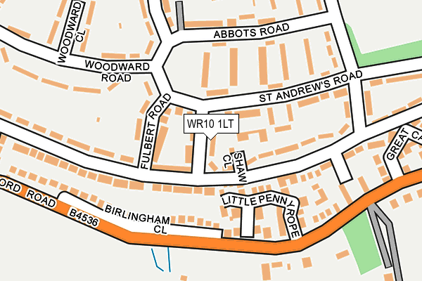 WR10 1LT map - OS OpenMap – Local (Ordnance Survey)