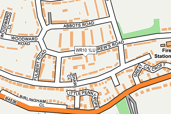 WR10 1LU map - OS OpenMap – Local (Ordnance Survey)