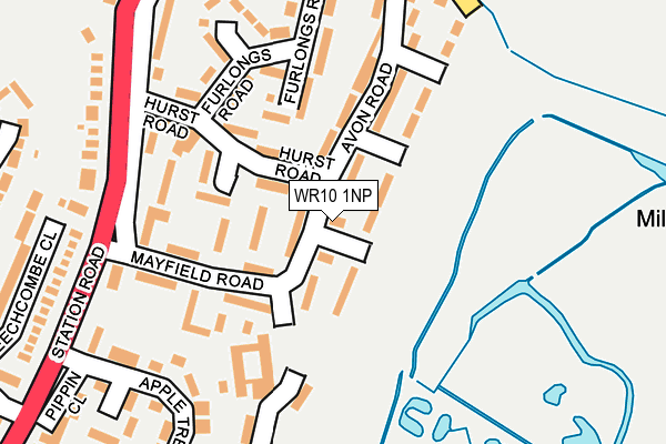 WR10 1NP map - OS OpenMap – Local (Ordnance Survey)