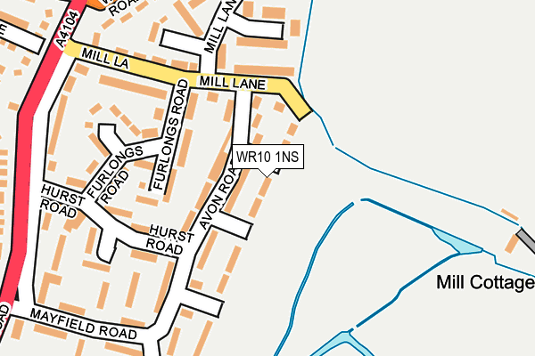 WR10 1NS map - OS OpenMap – Local (Ordnance Survey)