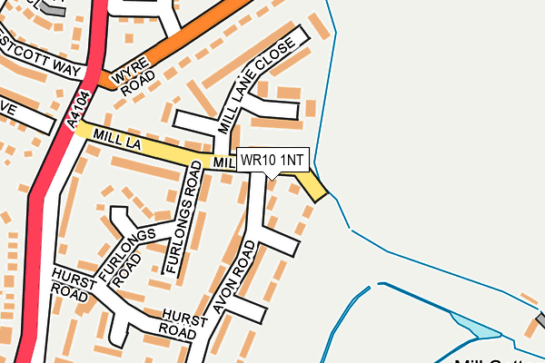 WR10 1NT map - OS OpenMap – Local (Ordnance Survey)