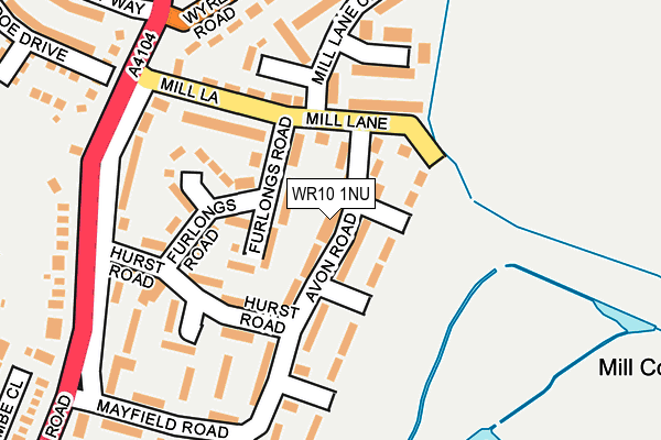 WR10 1NU map - OS OpenMap – Local (Ordnance Survey)