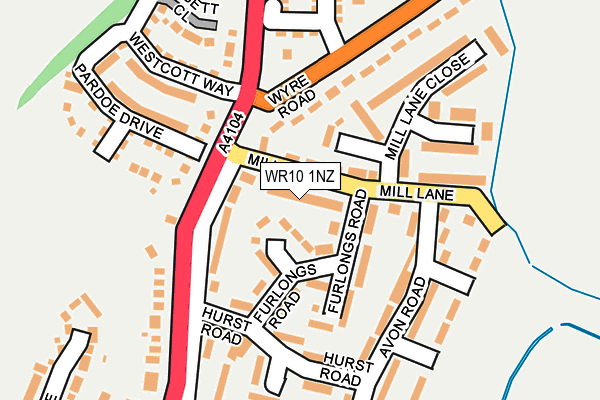 WR10 1NZ map - OS OpenMap – Local (Ordnance Survey)
