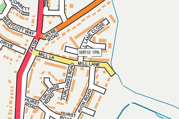 WR10 1PA map - OS OpenMap – Local (Ordnance Survey)