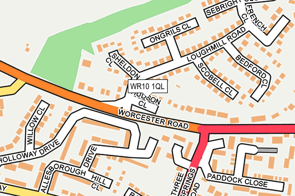 WR10 1QL map - OS OpenMap – Local (Ordnance Survey)