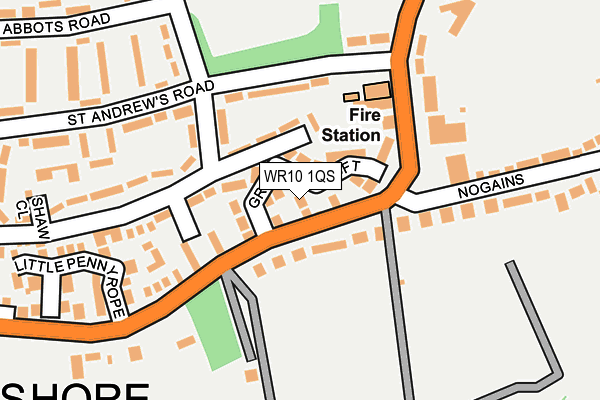 WR10 1QS map - OS OpenMap – Local (Ordnance Survey)