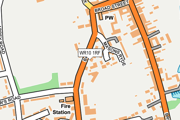 WR10 1RF map - OS OpenMap – Local (Ordnance Survey)