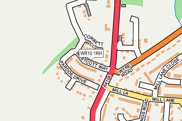 WR10 1RH map - OS OpenMap – Local (Ordnance Survey)