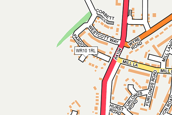 WR10 1RL map - OS OpenMap – Local (Ordnance Survey)