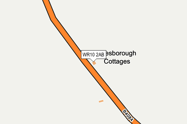 WR10 2AB map - OS OpenMap – Local (Ordnance Survey)