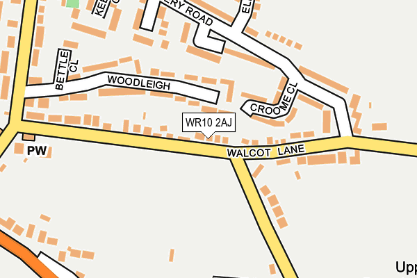 WR10 2AJ map - OS OpenMap – Local (Ordnance Survey)