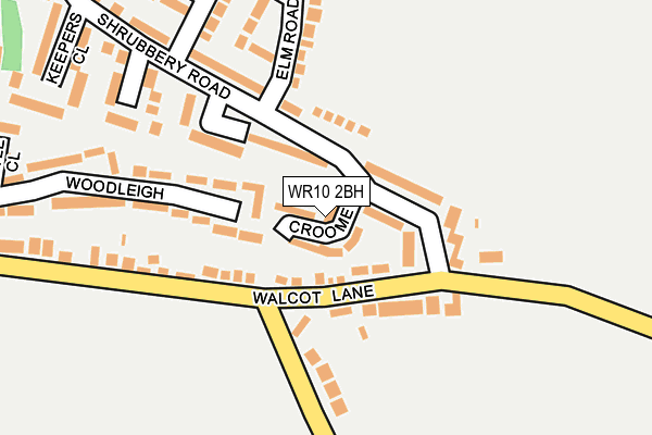 WR10 2BH map - OS OpenMap – Local (Ordnance Survey)
