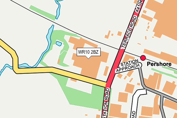 WR10 2BZ map - OS OpenMap – Local (Ordnance Survey)