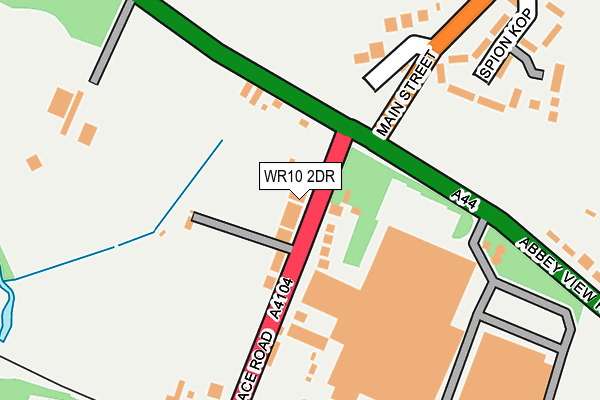 WR10 2DR map - OS OpenMap – Local (Ordnance Survey)