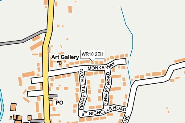 WR10 2EH map - OS OpenMap – Local (Ordnance Survey)