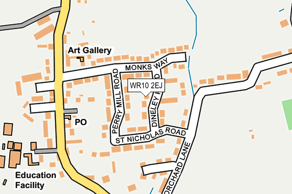 WR10 2EJ map - OS OpenMap – Local (Ordnance Survey)