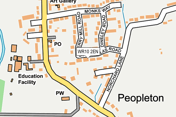 WR10 2EN map - OS OpenMap – Local (Ordnance Survey)