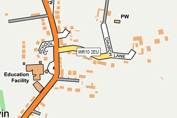 WR10 2EU map - OS OpenMap – Local (Ordnance Survey)