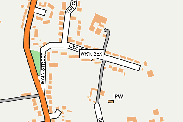 WR10 2EX map - OS OpenMap – Local (Ordnance Survey)