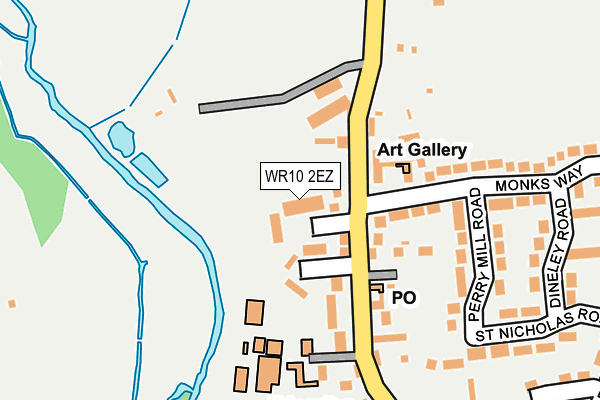 WR10 2EZ map - OS OpenMap – Local (Ordnance Survey)