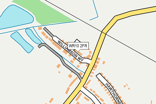WR10 2FR map - OS OpenMap – Local (Ordnance Survey)