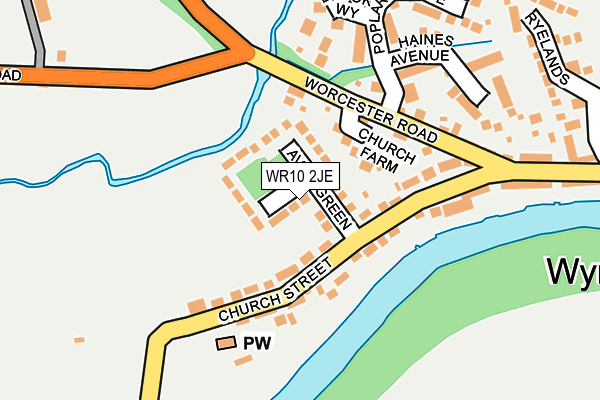 WR10 2JE map - OS OpenMap – Local (Ordnance Survey)