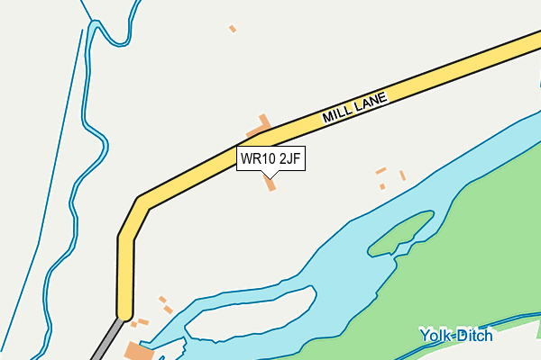 WR10 2JF map - OS OpenMap – Local (Ordnance Survey)