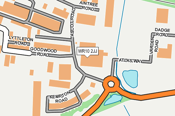 WR10 2JJ map - OS OpenMap – Local (Ordnance Survey)