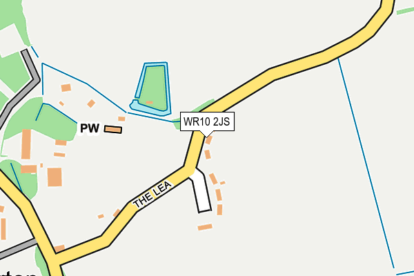 WR10 2JS map - OS OpenMap – Local (Ordnance Survey)