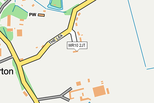 WR10 2JT map - OS OpenMap – Local (Ordnance Survey)