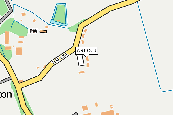 WR10 2JU map - OS OpenMap – Local (Ordnance Survey)