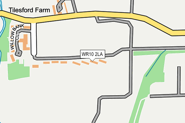 WR10 2LA map - OS OpenMap – Local (Ordnance Survey)