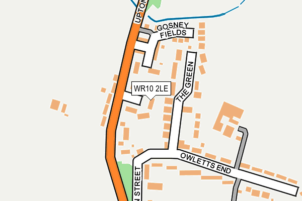 WR10 2LE map - OS OpenMap – Local (Ordnance Survey)