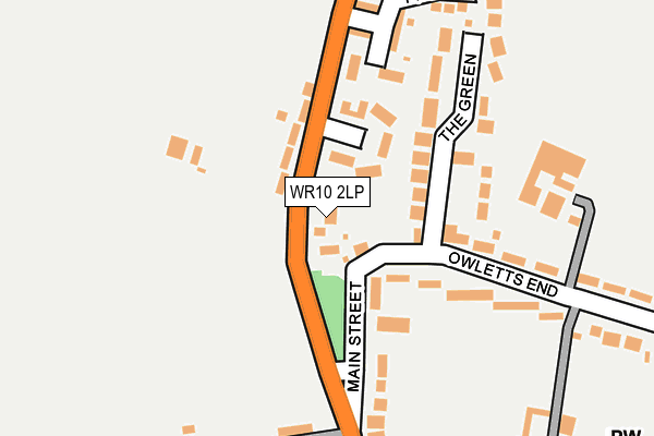 WR10 2LP map - OS OpenMap – Local (Ordnance Survey)